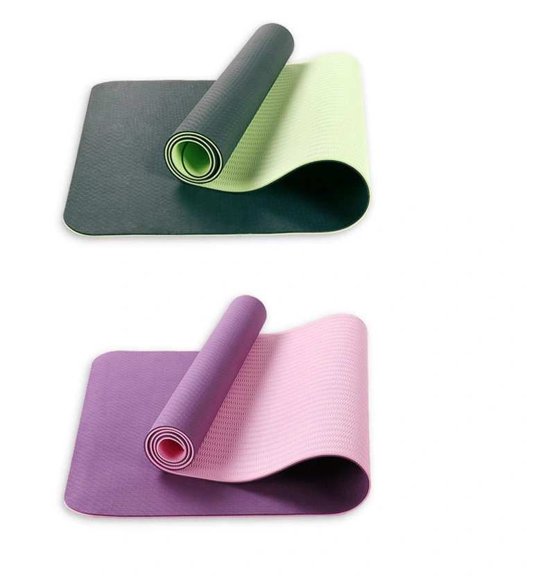 Exercise Gymnastics Anti Slip Eco Friendly Two Sided Waterproof TPE Yoga Mat