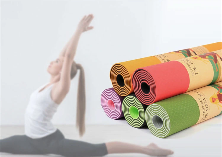 Exercise Gymnastics Anti Slip Eco Friendly Two Sided Waterproof TPE Yoga Mat