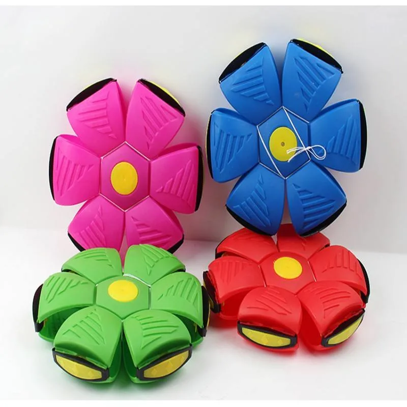 Flying UFO Flat Throw Disc Ball Without LED Light Magic Ball Toy Kid Outdoor Garden Beach Game Children&prime;s Sports Balls