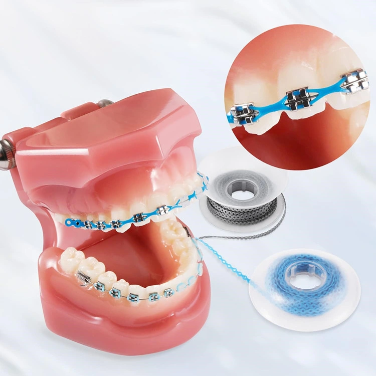 SJ Supply Dental Orthodontics Plastic Power Chains Colored Elastomeric Rubber Band for Braces OEM Wholesale