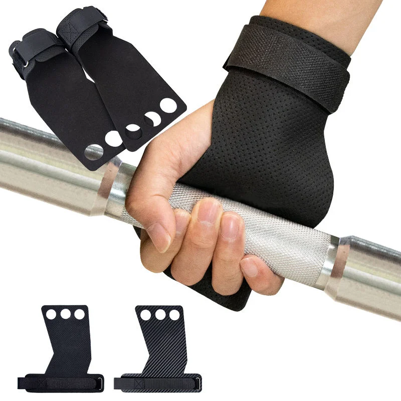 Custom Made Nylon and Leather Cross Training Hand Grips