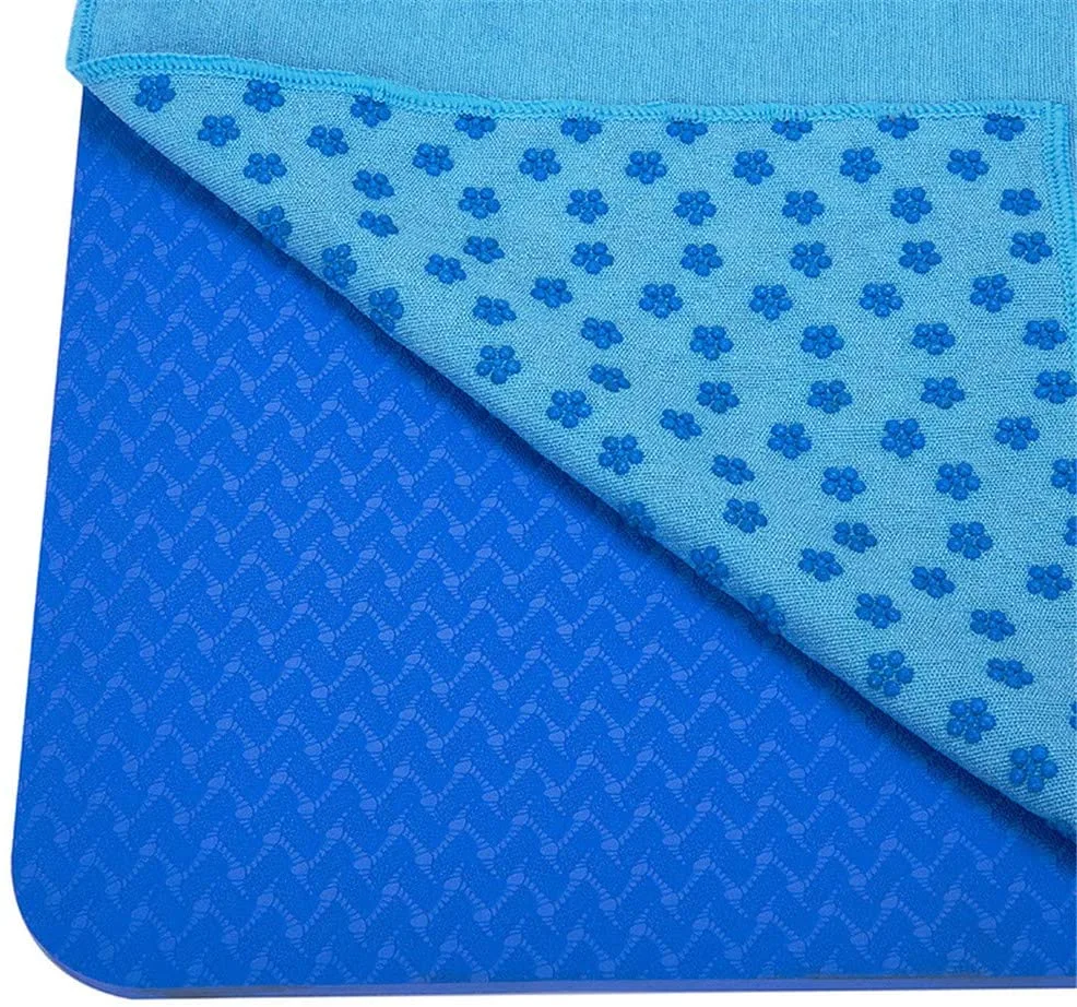 Workout Pad Towel Home Gym Travel Blanket Anti-Slip Yoga Mat for Fitness Exercise Sports Esg16130