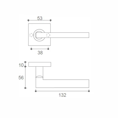 Ultra Hardware Tür Mortise Innenraum Satz Türverriegelung Griff