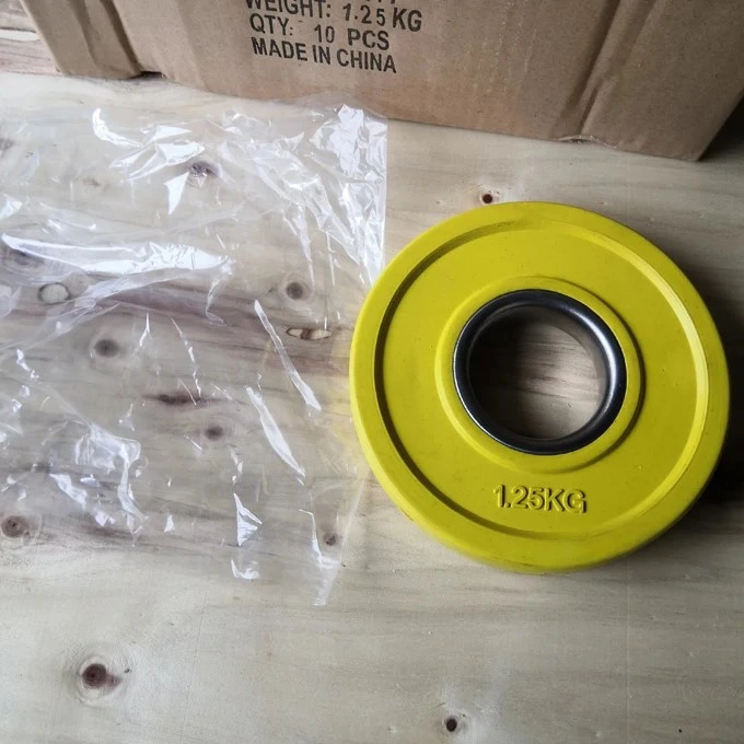 5kg 10lb Rubber Bumper Weightlifting Plate