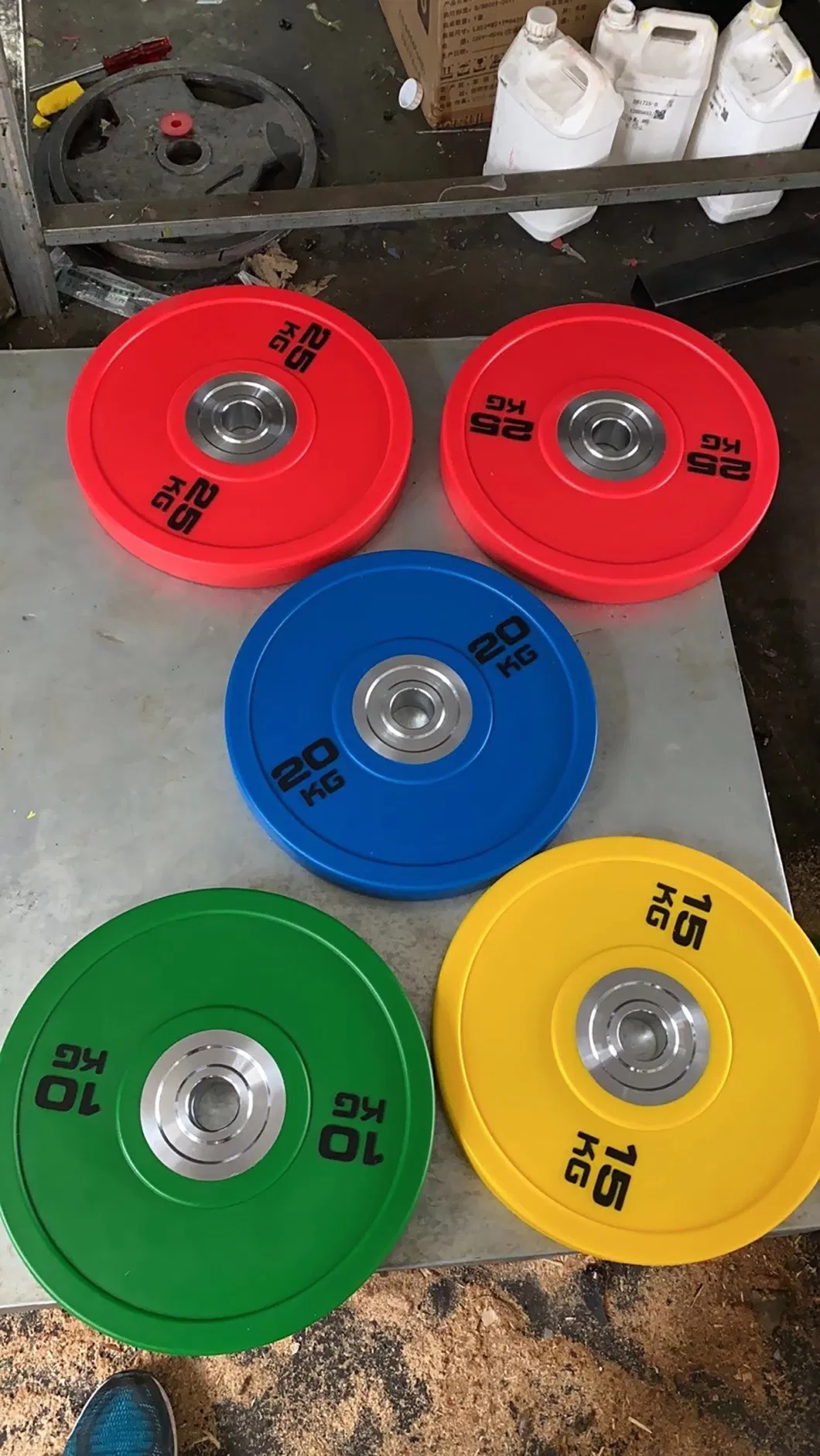 Hot Sell Weight Barbell Plate Weight Plate Color Rubber Bumper Plates for Gym Equipment Training