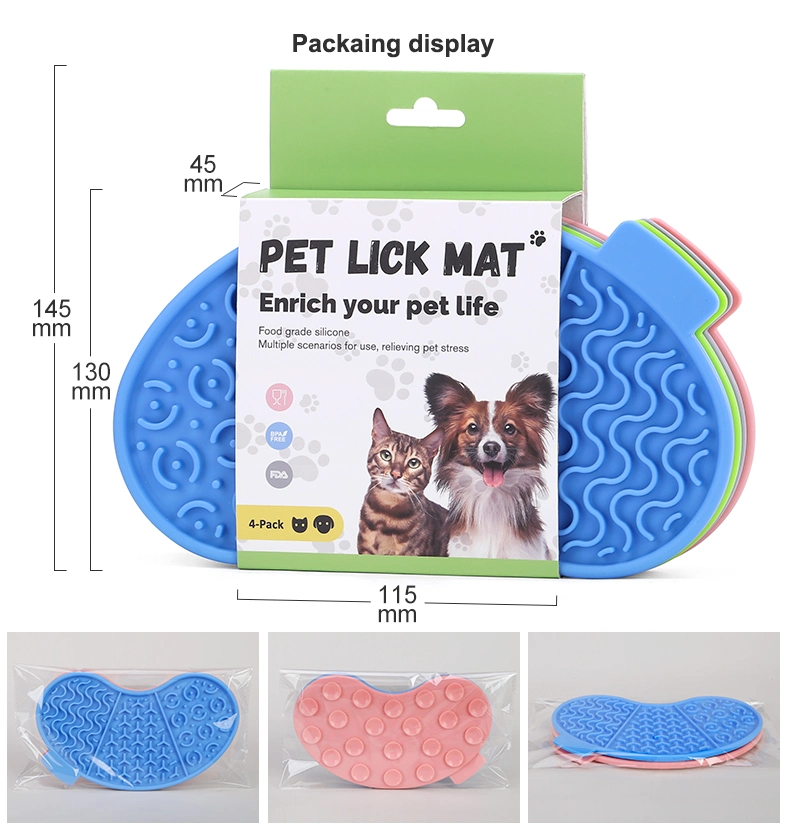 Silicone Lick Mat Puppy Cat Licking Mat Dog Peanut Butter Lick Pad