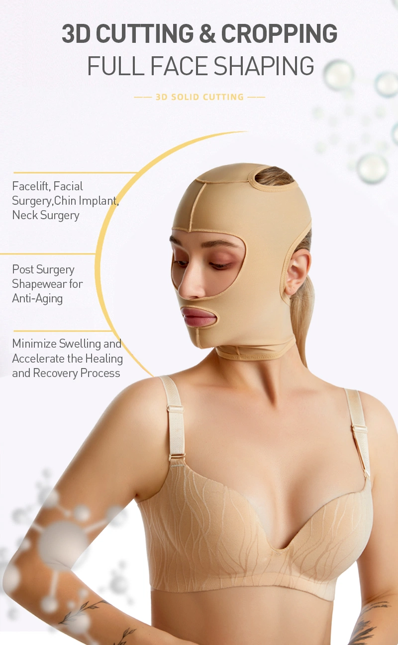 Fajas Porquirulgicas PARA La Cara Medical Liposuction Garments V Line Cheek Chin Lifting up Full Face Shaper Belt Strap