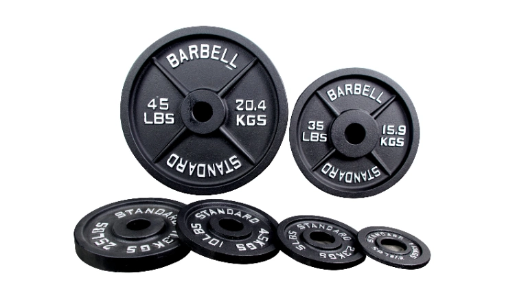 Cheap Price Fitness Body Building Gym Equipment 45lb Barbell Plates Standard Cast Iron Barbell Weight Plates