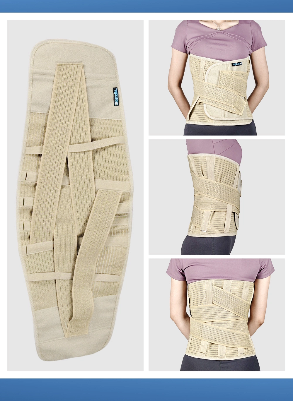 Comfort Waist Support Belt Providing Enhanced Abdominal and Waist Compression