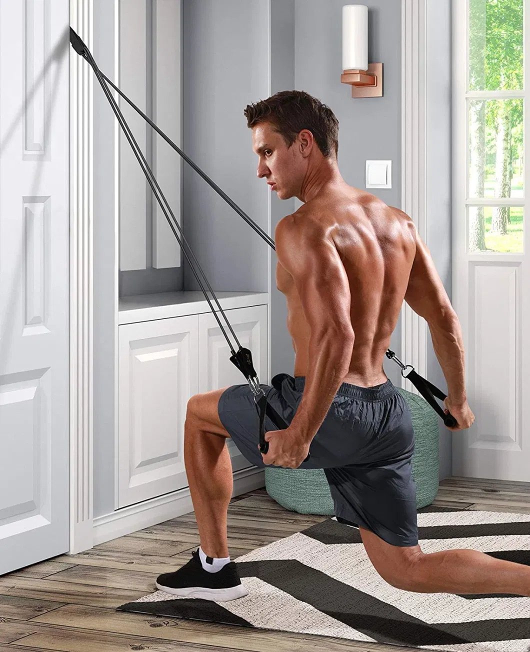5 Levels Resistance Bands with Handles Workout