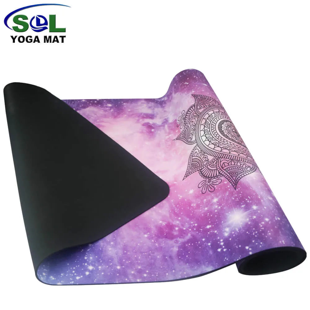 Sol Factory Supplier Personal Design Custom Logo Avalaible High Elastic TPE Eco Friendly Yoga Gym Exercise Mat for Adult