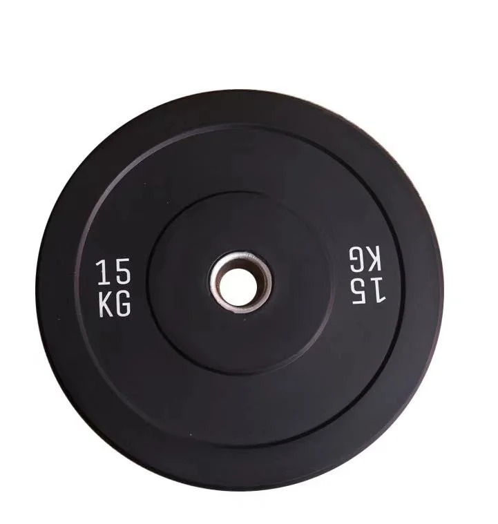 Gym Lifting Equipment Power Training Manufacture Rubber Bumper Weights Set Free Weight Plate with Steel Hub