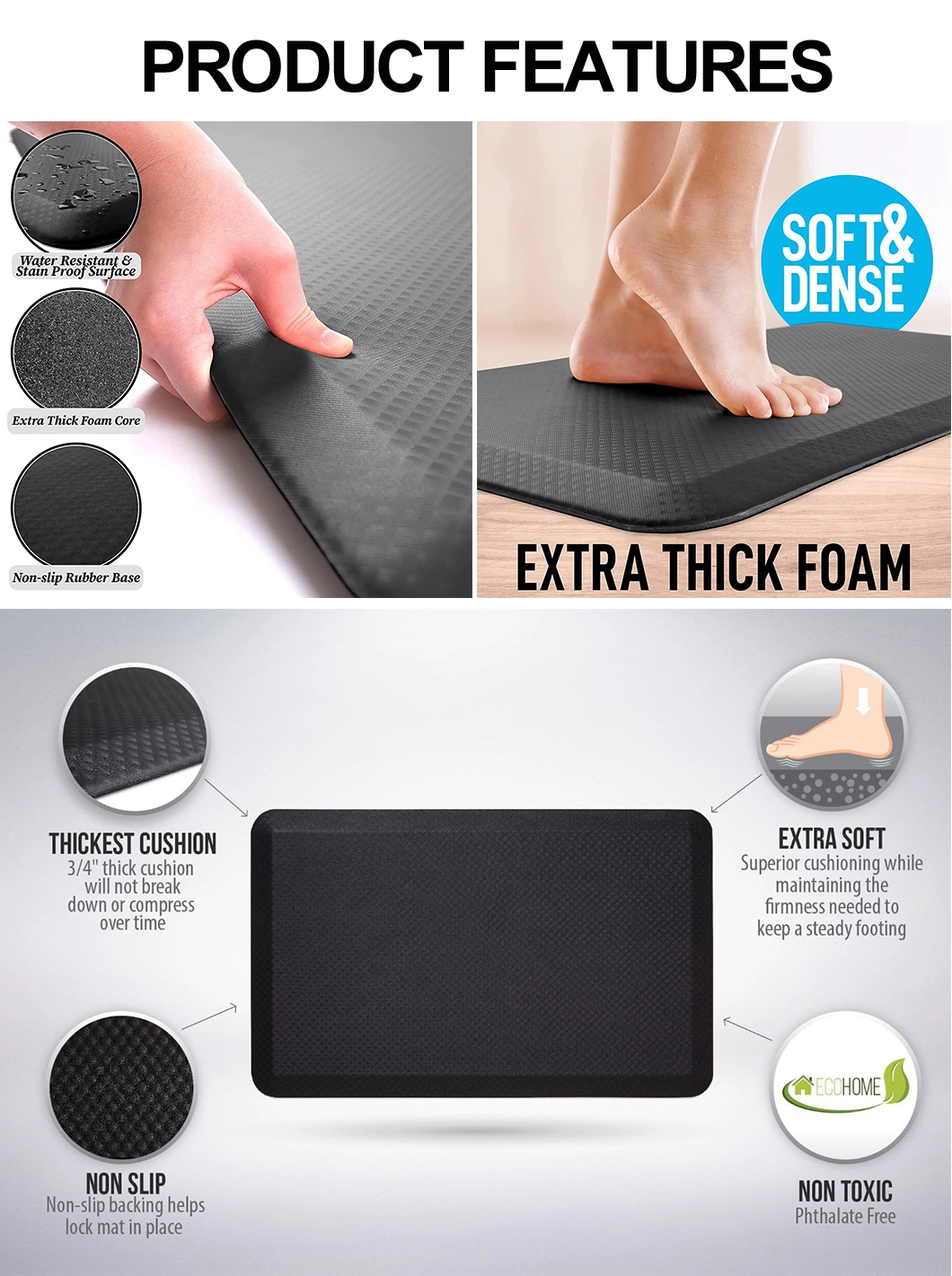 Soft &amp; Non-Slip Yoga Balance Mat for Family Yoga &amp; Gymnastic Training Equipment