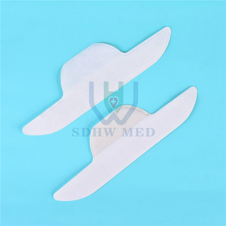 Disposable Collar Protector Sweat Pads White Collar Self-Adhesive Neck Liner Pads