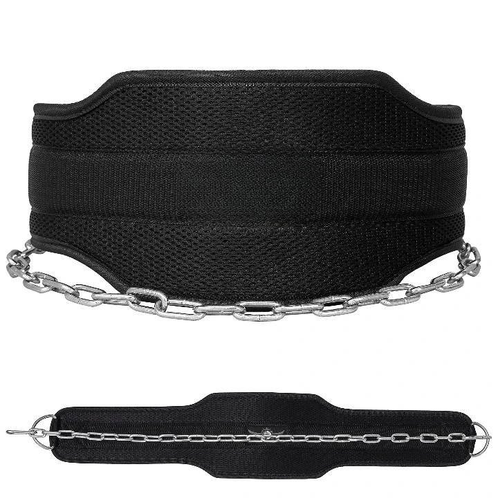 OEM Bodybuilding Sports DIP Nylon Exercise Gym Equipment Fitness Waist Weightlifting Belt