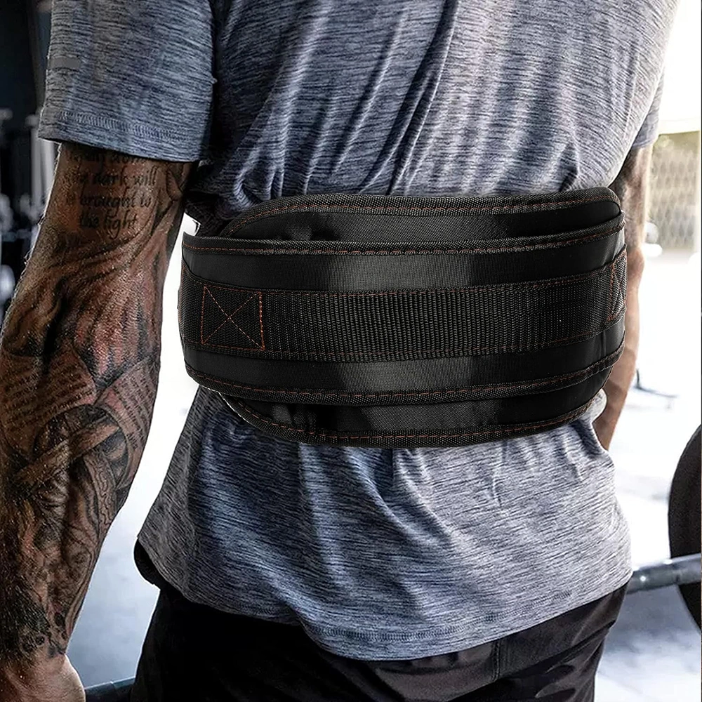 Dipping Belt with Chain Weightlifting Waist Belt Plastic Buckle Durable