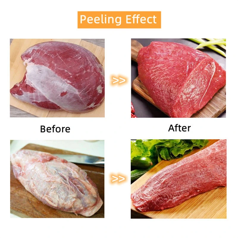 Pork Meat Peeling Beef Tongues Skinner Meat Loin Fascia Remover Fish Skinning Machine Salmon Tuna Skin Peel Equipment
