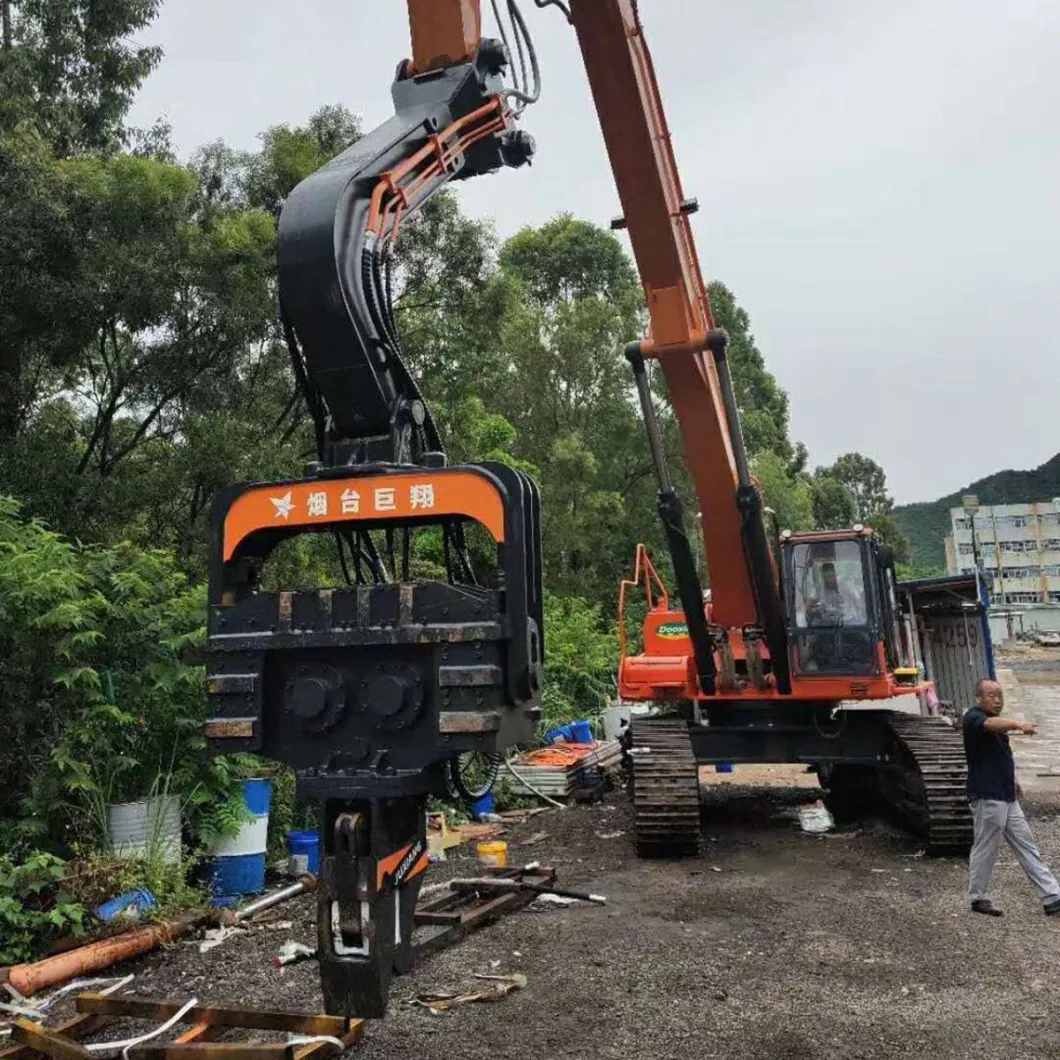 Construction Machinery Pile Driving Equipment Excavator Hydraulic Vibratory Pile Driver Attachment for Round Pile/Square Pile/Bucket Pile