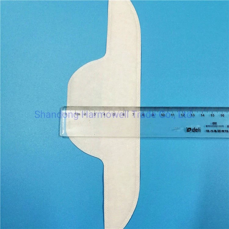 Disposable Collar Protector Sweat Pads White Collar Self-Adhesive Neck Liner Pads