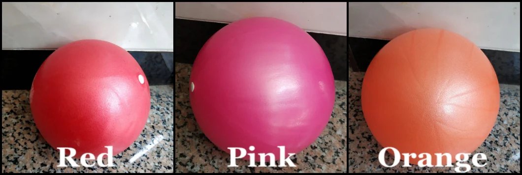 PVC Customised Color 25cm Small Pilates Ball Gym Exercise Fitness Mini Anti Burst Yoga Ball Wholesale