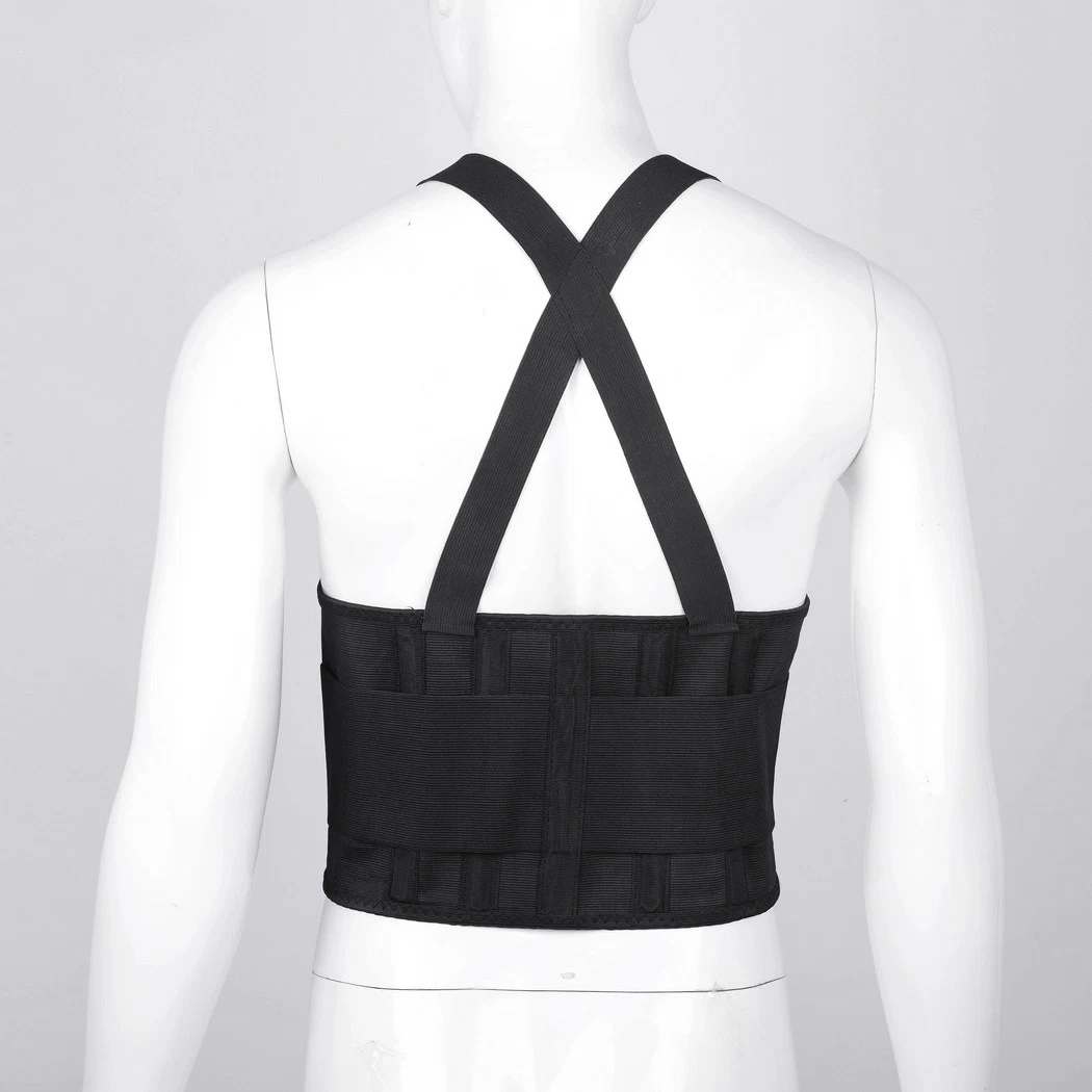 Medmount Adjustable S/ M/ L/ XL Posture Composite Fabric Back Brace Support with Straps
