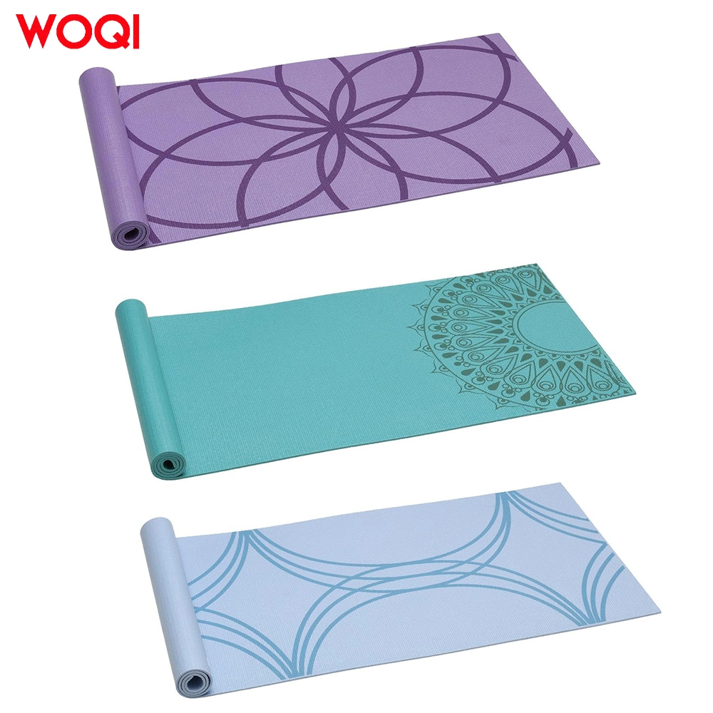 Exercise Mat for Beginners and Advanced 5mm Thick Natural Rubber PU Yoga Mat