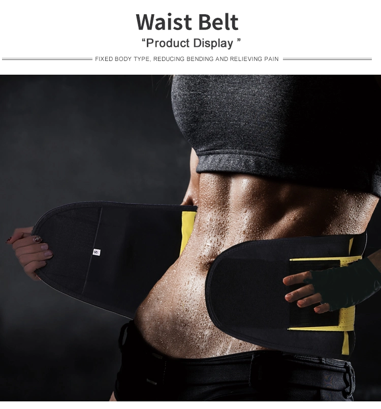 Soft Waist Brace Trainer Belt Lumbar Slim Body Sweat Wrap Unisex Trimmer Back Support for Back Pain Relief