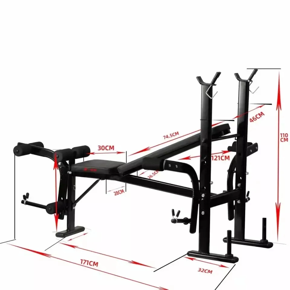 Home Fitness Equipment Adjustable Gym Weight Lifting Sit up Commercial Adjustable Exercise Bench
