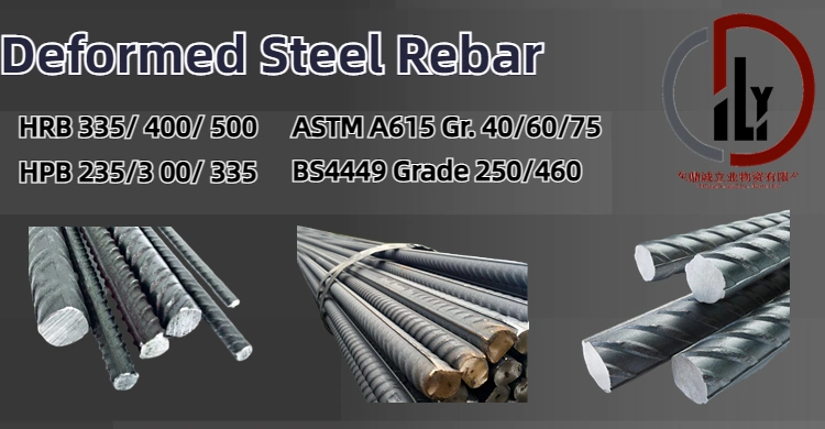 High Quality 10mm 12mm Steel Rebar HRB400 HRB500 Deformed Steel Bar Iron Rods for Construction