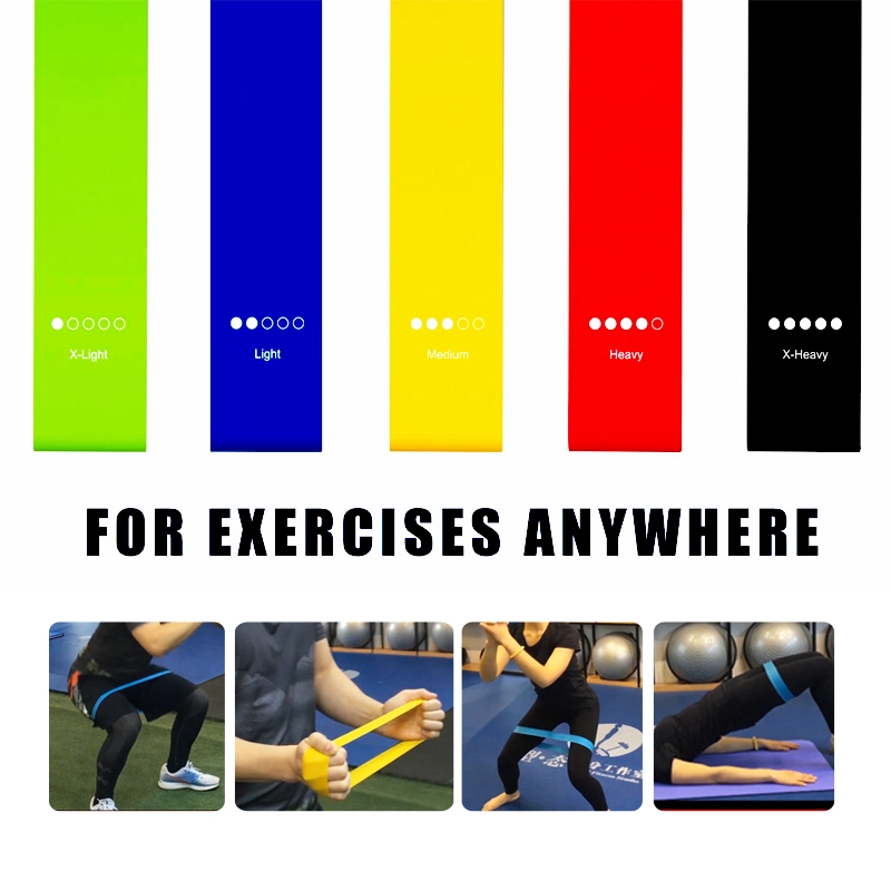 Hot Custom Color Logo Gym Yoga Exercise Sports Fitness Equipment Pull up Hip Resistance Bands