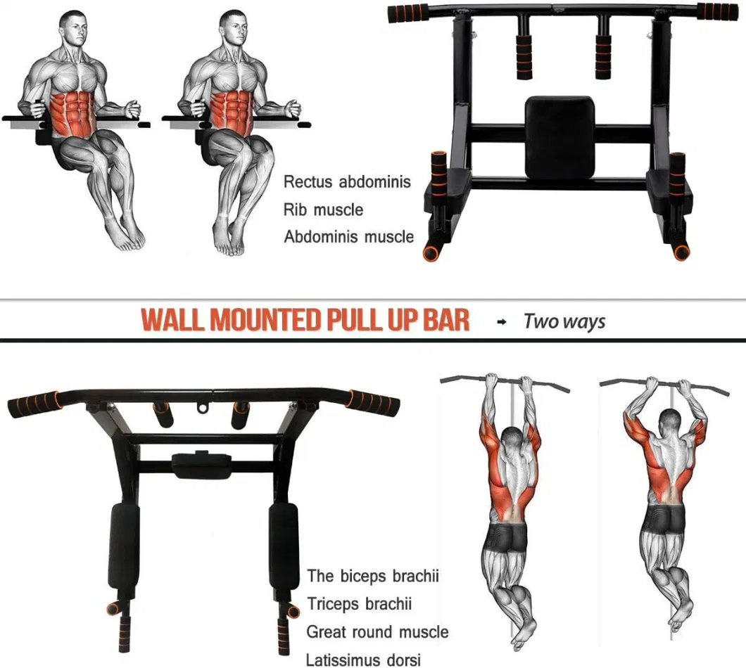 Best Selling Multifunctional Fitness Gym Body Building up Bar for Training at Home