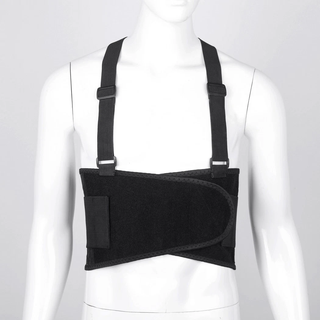 Medmount Adjustable S/ M/ L/ XL Posture Composite Fabric Back Brace Support with Straps