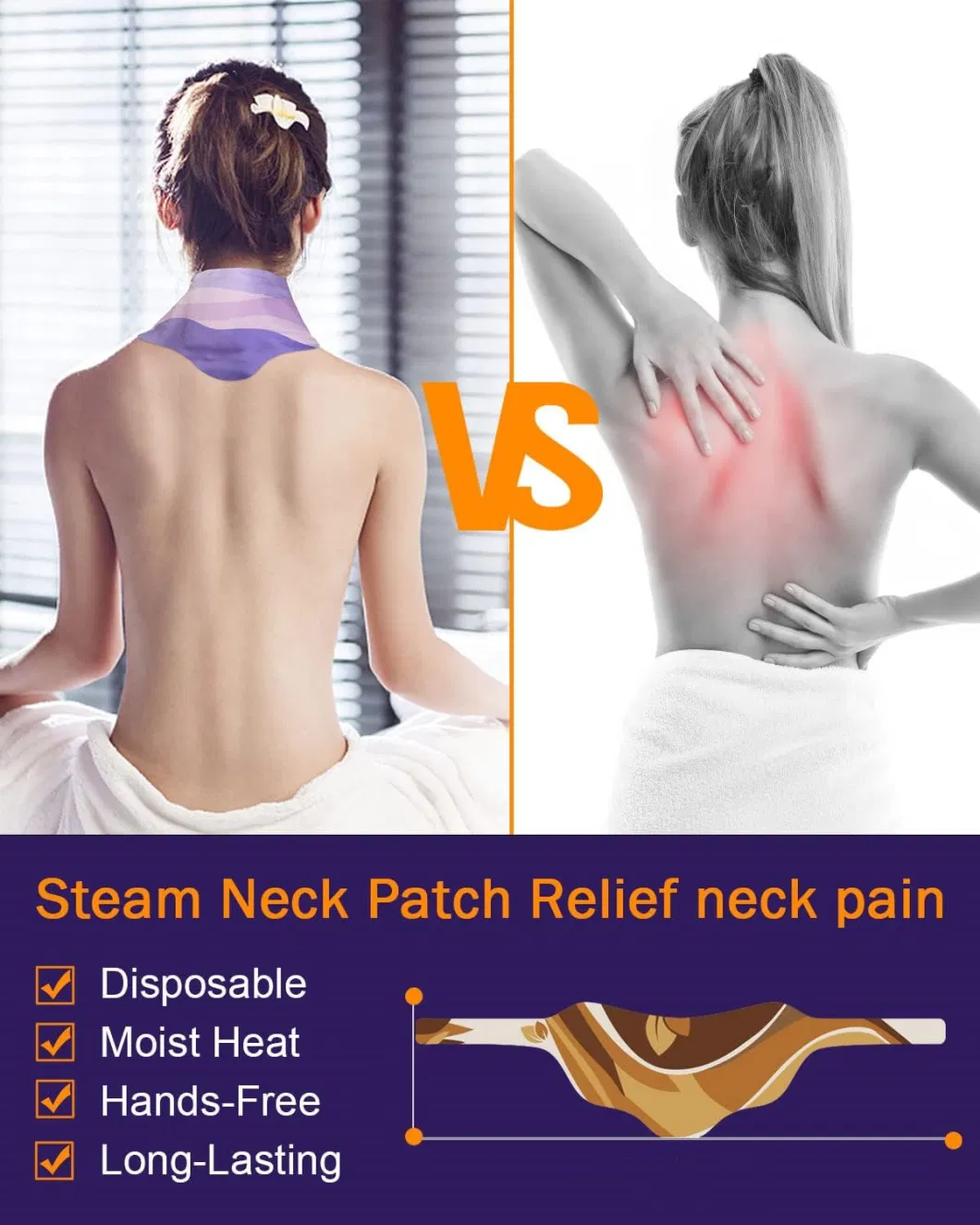 2023 New Warm Patch Steam Neck Heating Pad