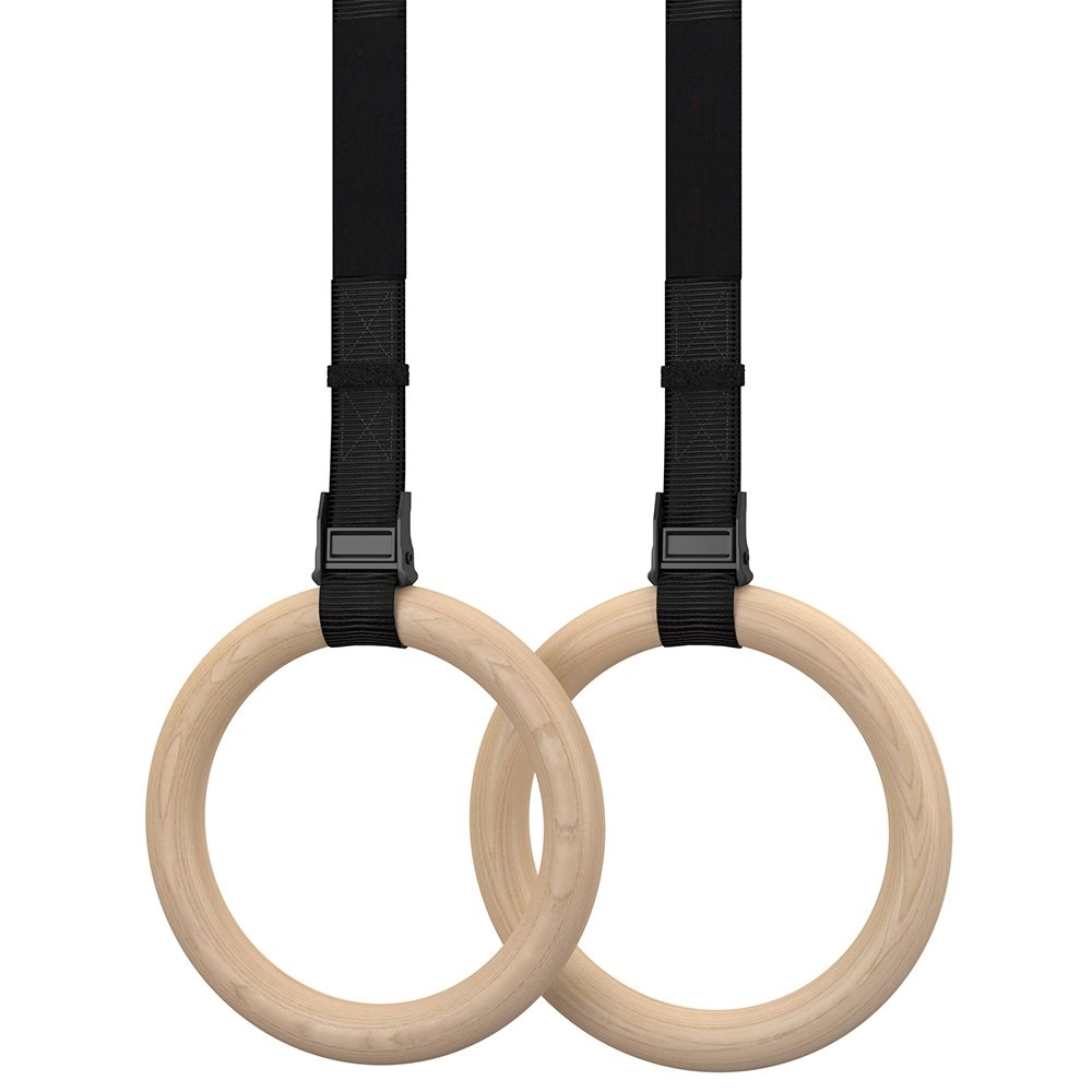 Best Price Wooden Fitness Gymnastic Rings for Gym