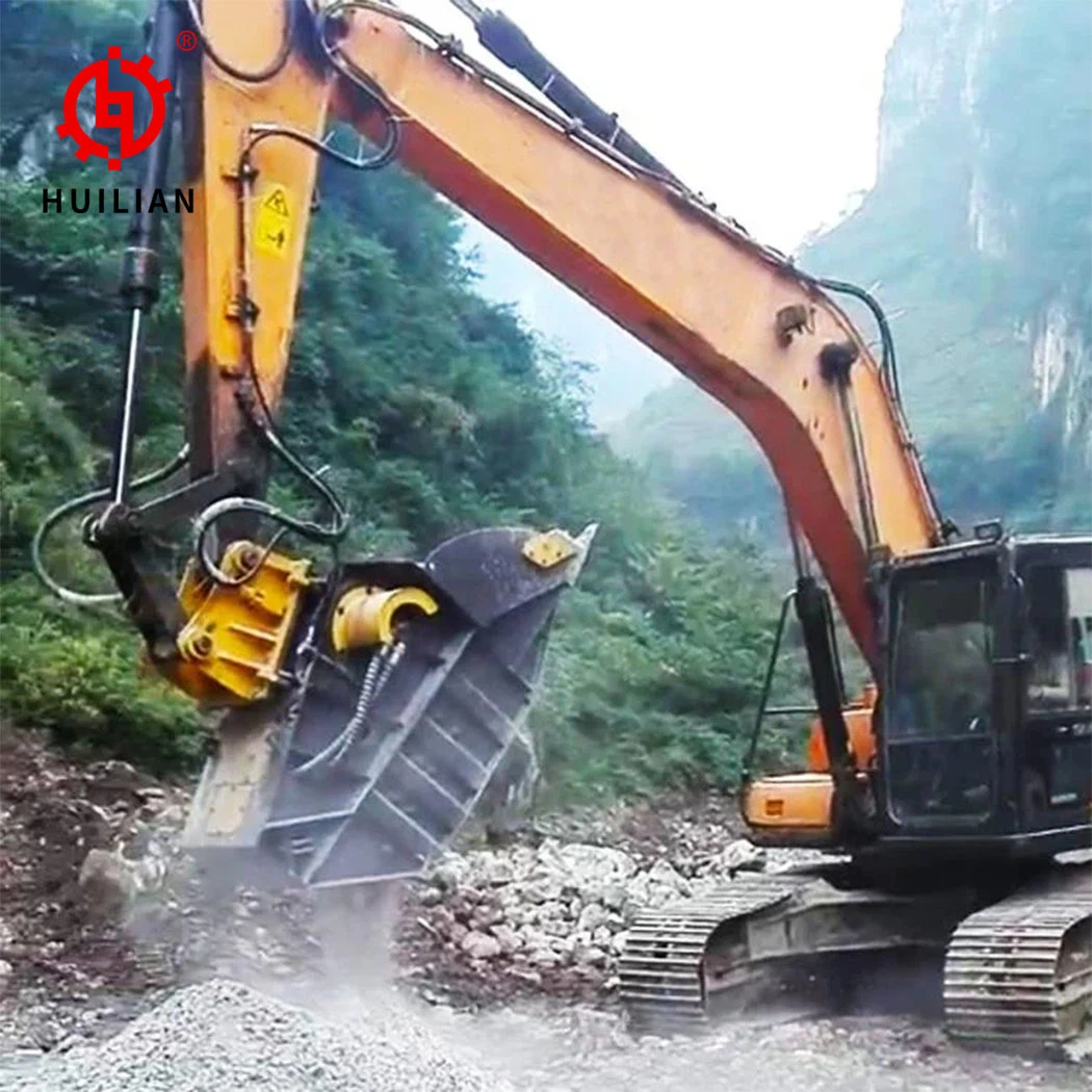 20tons Construction Machine Attachment Crushing Buckets Stone Rock Crusher Bucket for Excavator