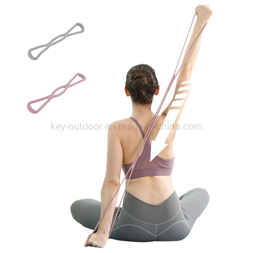 Yoga Pull up 8 Shape TPR Resistance Band Elastic Stretch Fitness Strap Band