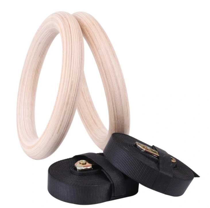 Best Price Wooden Fitness Gymnastic Rings for Gym