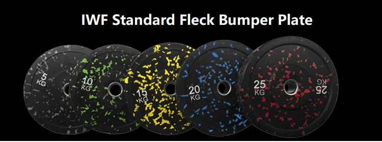 Standard Weight Lifting Top Grade Quality Home Gym Equipment Cross Fitness Fleck Bumper Plates