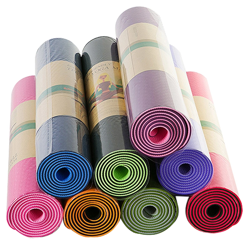 Premium Quality Eco Friendly Anti-Slip TPE Mat Pilates, Organic Eco Friendly Custom Yoga Mat