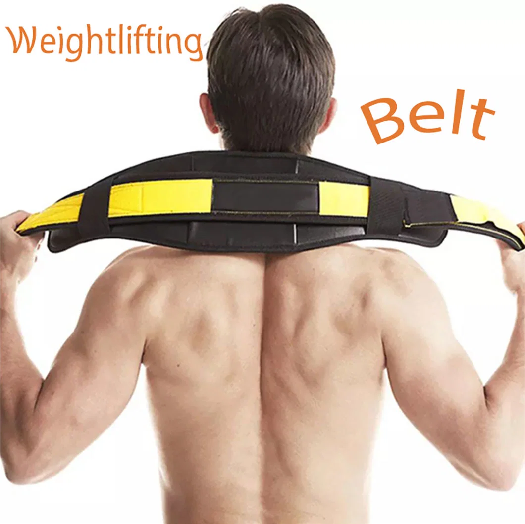 PU Leather Adjustable Waist Support Belt for Powerlifting Deadlifting Training