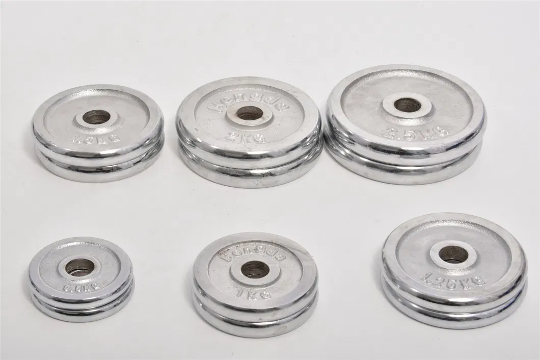 Round Chrome Dumbbell Weight Plates