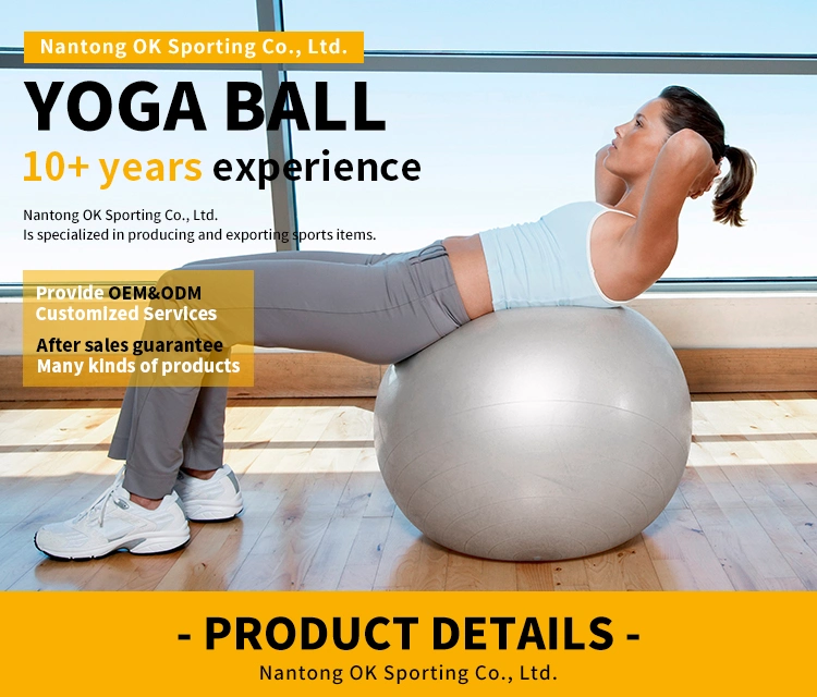 Gym Fitness Pilates Eco-Friendly Anti Burst Heavy Duty Stability Exercise Yoga Ball