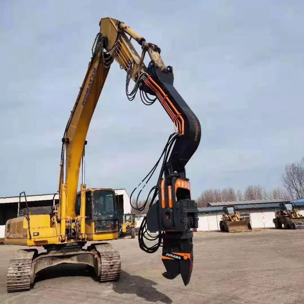 Construction Machinery Pile Driving Equipment Excavator Hydraulic Vibratory Pile Driver Attachment for Round Pile/Square Pile/Bucket Pile