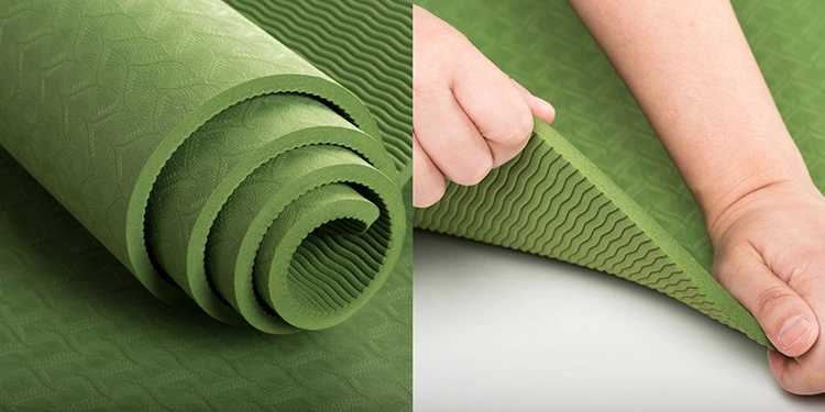 Eco Friendly Gymnastics Good Grip Custom Yoga Mat TPE 6mm