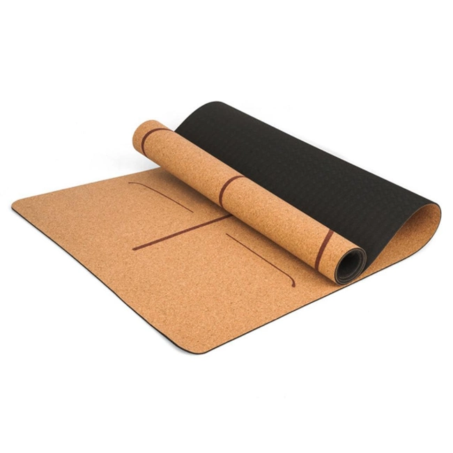Sol Wholesale Manufacturer Pirce Hot Yoga Pilates Cork Natural Rubber Yoga Mat