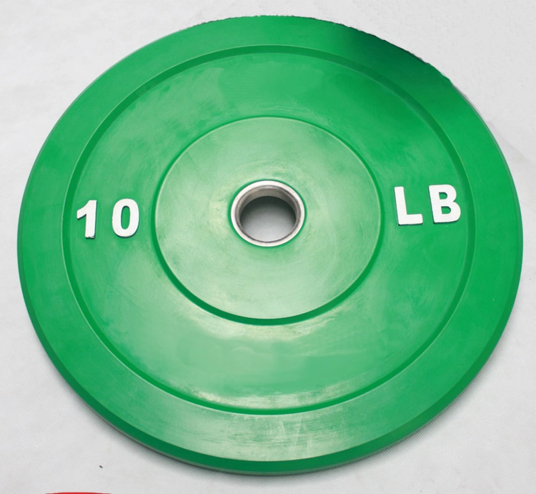 Competition Color Coded Rubber Bumper Plates Weightlifting Training Exercise Bumper Plates