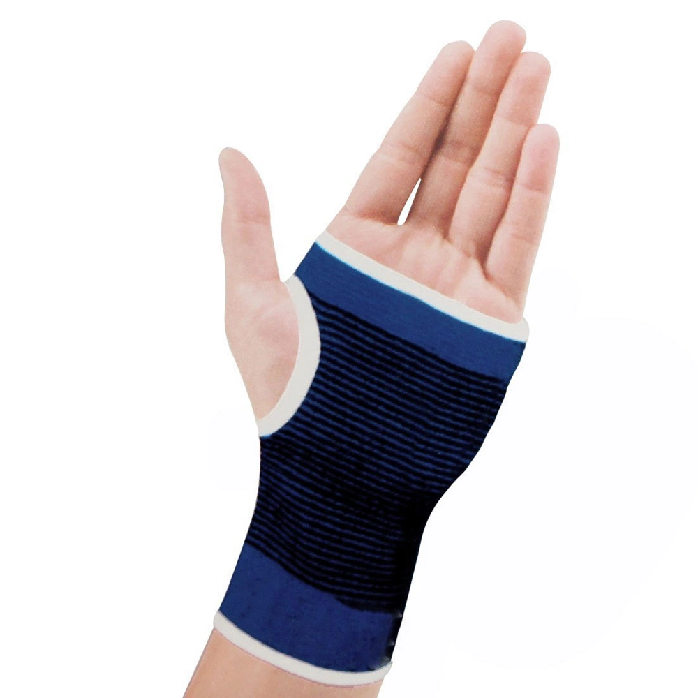 Factory Price Elastic Blue Wrist and Hand Support, Elastic Hand Support