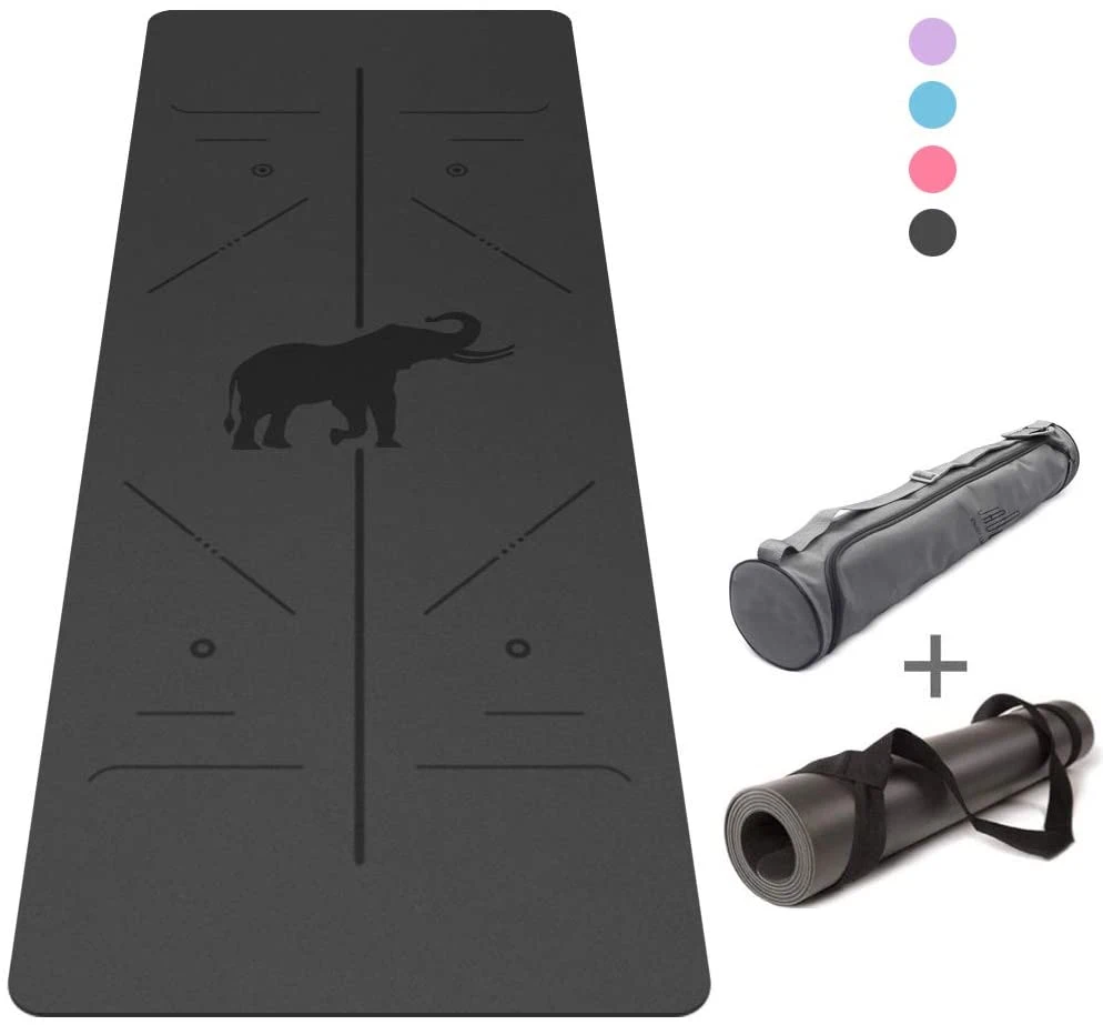 Sport Exercise Gym Anti-Slip PU Natural Rubber Yoga Mat