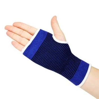 Factory Price Elastic Blue Wrist and Hand Support, Elastic Hand Support