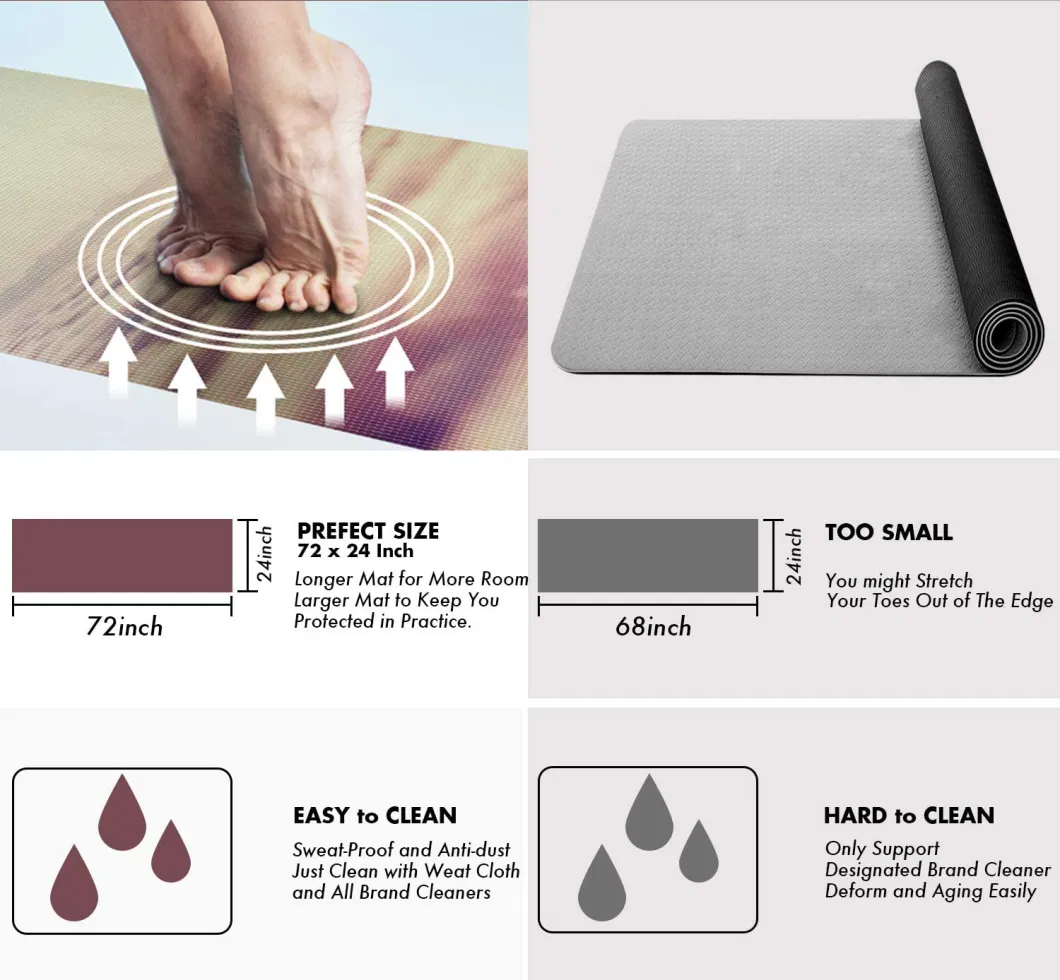 Factory Direct Custom Anti-Slip Yoga Mat